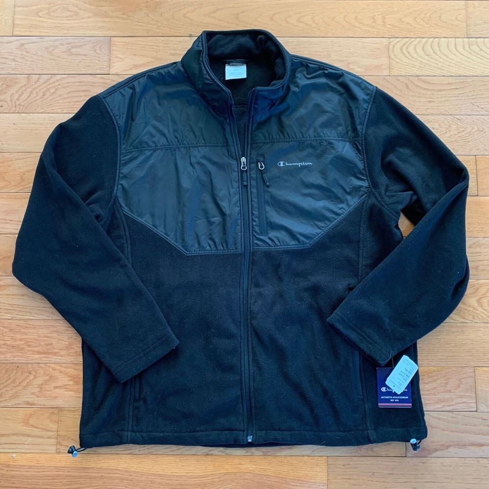 New Mens Champion Arctic Fleece Jacket Mens XXL 2XL Lightweight Full Zip Up NWT